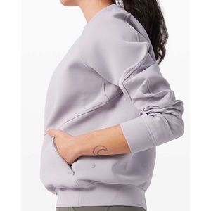 lululemon city sweat crew - iced iris